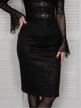 1990s Goth Chapter One Pencil Skirt